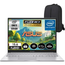 Asus Vivobook 15 Intel Core I3-1315U 12GB 512GB SSD 15.6" Fullhd Freedos Taşınabilir Bilgisayar & Cimete Çanta