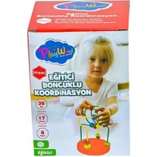 ONY-394  Ahşap Kutuda Mini Boncuklu Koordinasyon - Onyıl Oyuncak