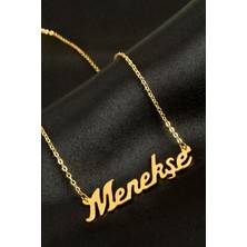 Resveq Menekşe Isimli Kolye -Sarı