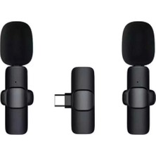 K9 2’li Type-C Kablosuz Yaka Mikrofonu - Lisinya