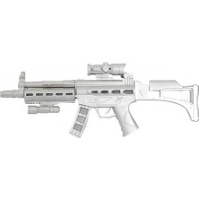 Dürbünlü Pilli Tüfek 57 cm