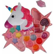2602 Unicorn Şekilli 3 Katlı Makyaj Güzellik Seti