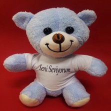 Mavi Seni Seviyorum Tişörtlü Ayı ( Lisinya )