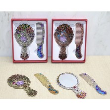 Tavuskuşu Ayna ve Tarak Seti Küçük Boy ALK4987 - Lisinya