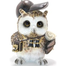Steampunk Polyester Baykuş Figürü ALK2466 ( Lisinya )