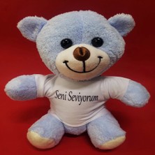 Mavi Seni Seviyorum Tişörtlü Ayı - Lisinya