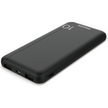 DLP1812PB 10.000 Mah Powerbank 2xusb-A 2.1A, Usb-C Çıkış, Pd- Siyah
