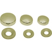 Metal Vida Kapama Zamak 13 mm Altın Sarı ( 10 Adet ) Vida