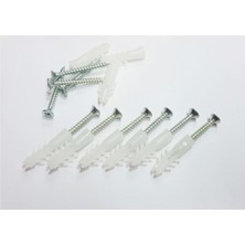 Plastik Dübel 8 mm (50 Adet) Dübel Vidası (50 Adet) Dübel