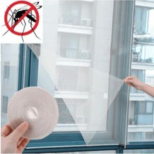 Mikasso Yıkanabilir Beyaz Sineklik Tül Cırtlı 75CMX125CM Mikrofiber Malzeme ile Yapışkanlı Pratik Koruma
