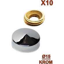 Metal Vida Kapama Ø15 Krom (10 Adet) Vida Tr
