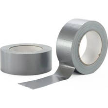 (2 Adet) Su Sızdırmaz Bez Tamir Bantı (Duct Tape) 44MMX15MT Gri - Tamir Bandı - Gri Tamir Bandı Gri