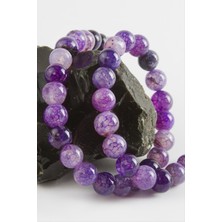 Resveq Akik Taşı 10 Mm-Mor