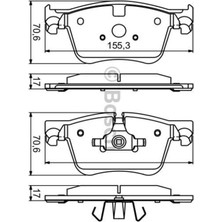 Fren Balata Ön Takım 308 Iı 1.2 3008 Suv 1.5 Bluehdı Rıfter Grandland 17-