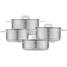 Montreal 8 Parça Mat Çelik Tencere Seti