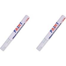 2 Adet Paint Marker Beyaz Derz Boyama Kalemi