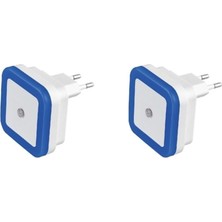 Cata CT-9500 2 Adet 1W Fişli Sensörlü Gece Lambası Mavi CT-9500M