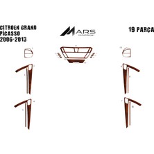 Citroen C4 Grand Picasso Konsol- Torpido Kaplama 2006 19 Parça Maun