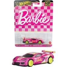 Hot Wheels Pop Culture Barbie 65 Corvette C8.R Metal Oyun Takımı 6 - 10 Yaş İçin Eğlenceli Araç