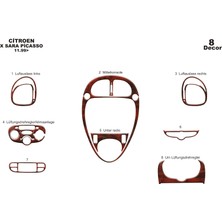 Citroen Xsara Picasso Konsol-Torpido Kaplama 1999-2006 8 Parça Maun