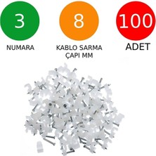 (No.3) Beton Çivili Kroşe 1 Kutu 100 Adet Çivi