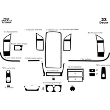 Citroen Jumper Boxer Ducato Konsol-Torpido Kaplama 2006 22 Parç Piano Black