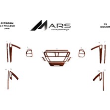 Citroen C4 Picasso Karbon Kaplama 2006 19 Parça Maun