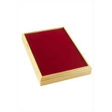 Resveq Ahşap Anfora Kumaş Piercing Küpelik 18X24 Cm-Mor