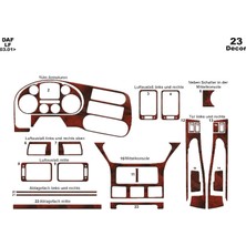 Daf Lf Konsol-Torpido Kaplama 2001 23 Parça Maun