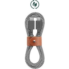 Native Union Belt Cable Type-C-C Zebra 1.2m Şarj Kablosu