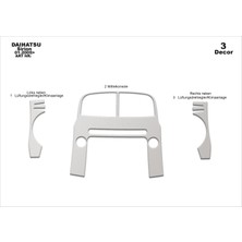 Daihatsu Sirion Konsol-Torpido Kaplama 2005 3 Parça Alüminyum
