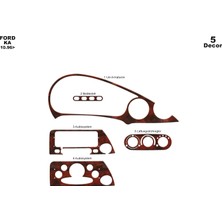 Ford Ka Konsol-Torpido Kaplama 1996-2002 5 Parça Maun