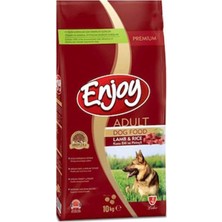 Enjoy Kuzu Etli ve Pirinçli Yetişkin Köpek Maması 10KG
