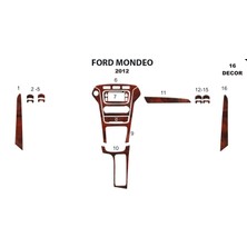 Ford Mondeo Konsol-Torpido Kaplama 2010-2014 16 Parça Maun