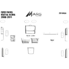 Ford Focus Konsol-Torpido Kaplama 2008 -2011 (Digital Klima)  Alüminyum