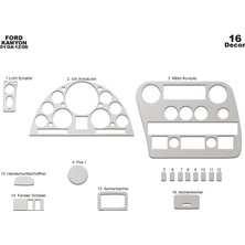 Ford Cargo Konsol-Torpido Kaplama 2004-2008 16 Parça Alüminyum