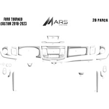 Ford Custom Tourneo Konsol-Torpido Kaplama 2018-2023 Alüminyum