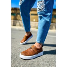 Dobeny Cırtlı Günlük Erkek Casual Ayakkabı Taba