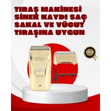 Resveq Erkek Saç Sakal Tıraş Makinesi Kablolu Altın Renk Dalı
