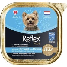 Reflex Plus Jöle Içinde Ringa Balığı ve Karides Küçük Irk Köpek Konservesi 85GR