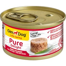 Gimdog Pure Delight Tuna Balıklı ve Biftekli Köpek Konservesi 85GR