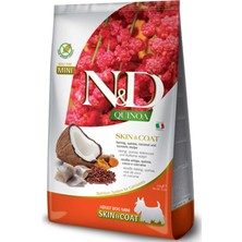 Nd Quinoa Skin&coat Tahılsız Ringa Balığı ve Hindistan Cevizli Küçük Irk Yetişkin Köpek Maması 2,5kg