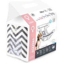 M-Pets Diapers Dişi Köpekler Için Külot (M) 10LU