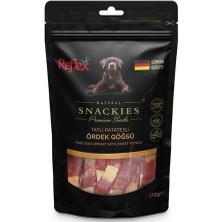 Reflex Snackies Tatlı Patatesli Ördek Göğsü Köpek Ödül Maması 170GR