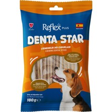 Reflex Plus Dentastar Chewing Dental Sticks Orta Irk Yetişkin Köpek Çiğnemelik Diş Çubukları 180GR