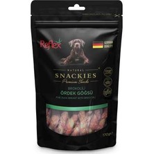 Reflex Snackies Brokolili Ördek Göğsü Köpek Ödül Maması 170GR