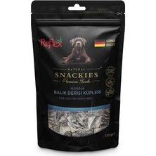 Reflex Snackies Morina Balık Derisi Küpleri Köpek Ödül Maması 130GR