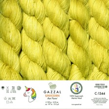 Gazzal Unicorn %100 Merino Yün  El Boyaması Örgü Ipi ( 1 Adet)