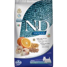 Nd Ocean Düşük Tahıllı Morina Balığı ve Portakallı Küçük Irk Yetişkin Köpek Maması 2,5kg