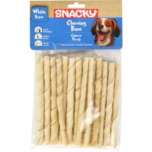 Snacky Beyaz Köpek Burgu Çubuk 15LI 13CM